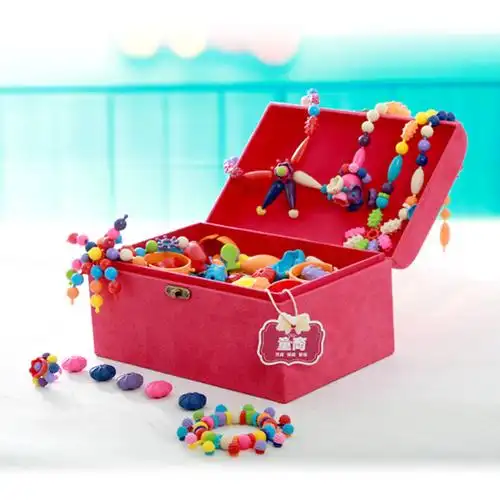 diy玩具 情景玩具 仁达 百变串珠儿童女孩益智手工智力玩具diy手链