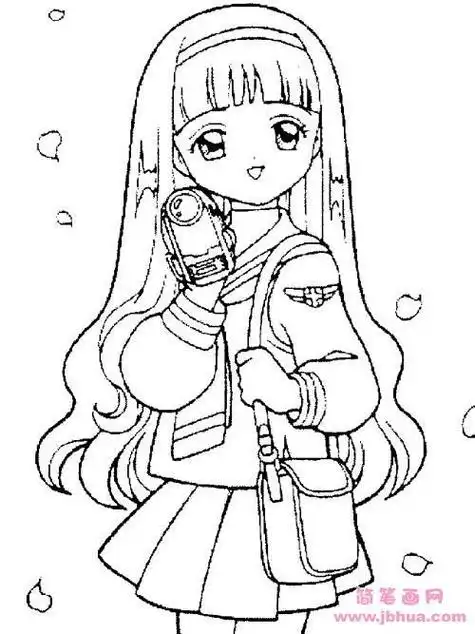 搜狗图片搜索少女简笔画大全 搜狗图片搜索美少女简笔画系列3共35张