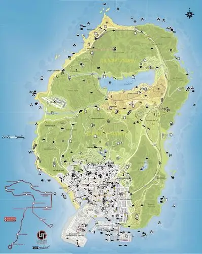 gta5pc版全标记点地图 飞翔单机游戏网