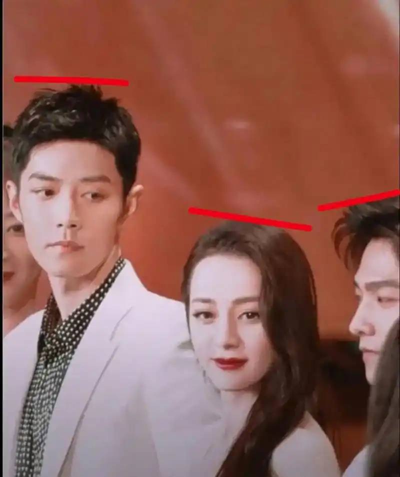 肖战迪丽热巴杨洋三人同框照,已知肖战183,迪丽热巴168,那么杨洋身高