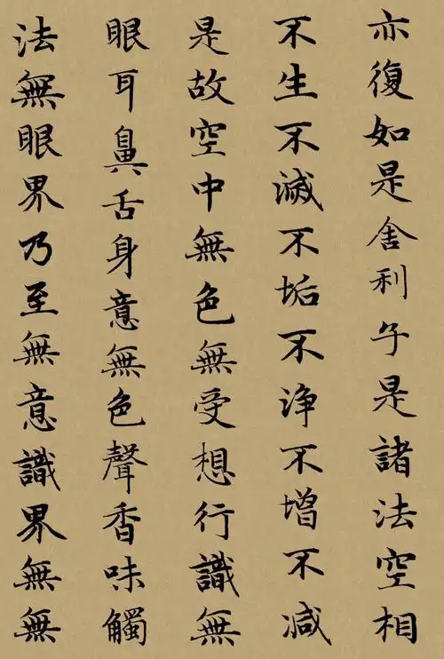 中国历代书法名家写心经放大本系列赵孟頫楷书心经孙过庭草书