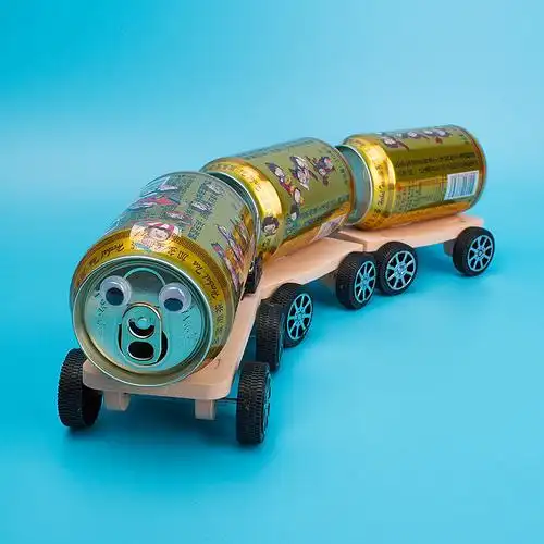 科技小制作diy手工小火车科技小制作材料废物利用小学生家庭作业