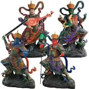 四大天王神像山门摆放立像四大护法将军四大金刚贴金魔家四将佛像