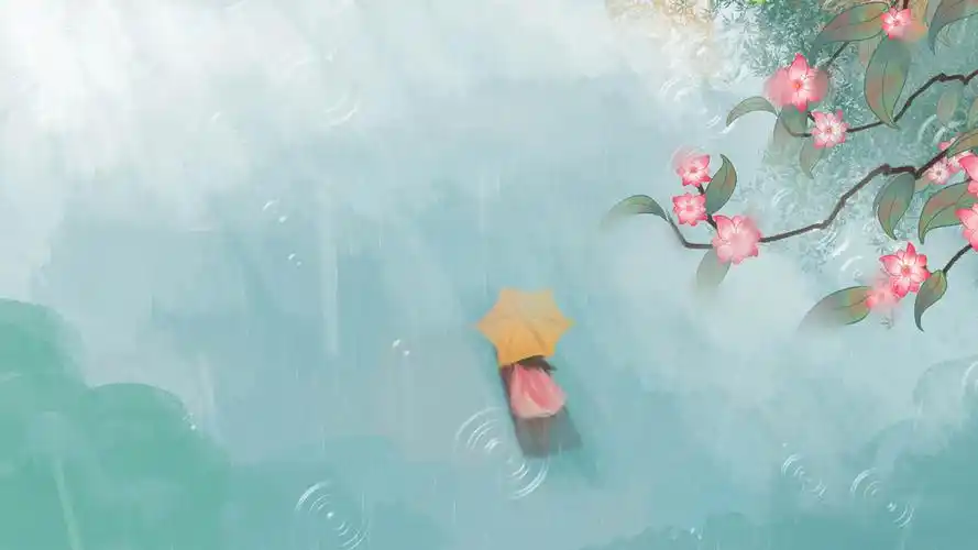 绿色简洁横版春天视频背景ae模板春天背景视频素材