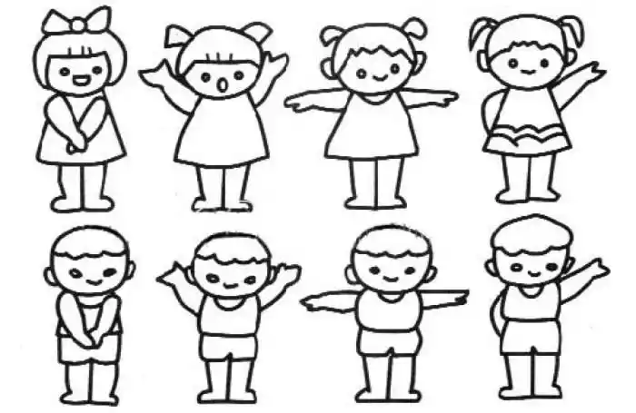 儿童简笔画人物