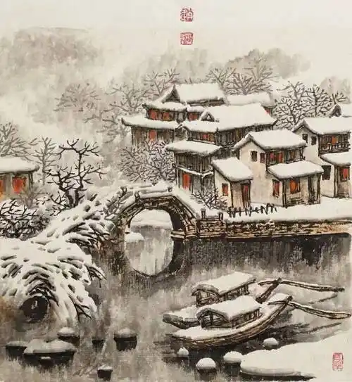 【学习欣赏】这样的江南水乡水墨画,醉啦!