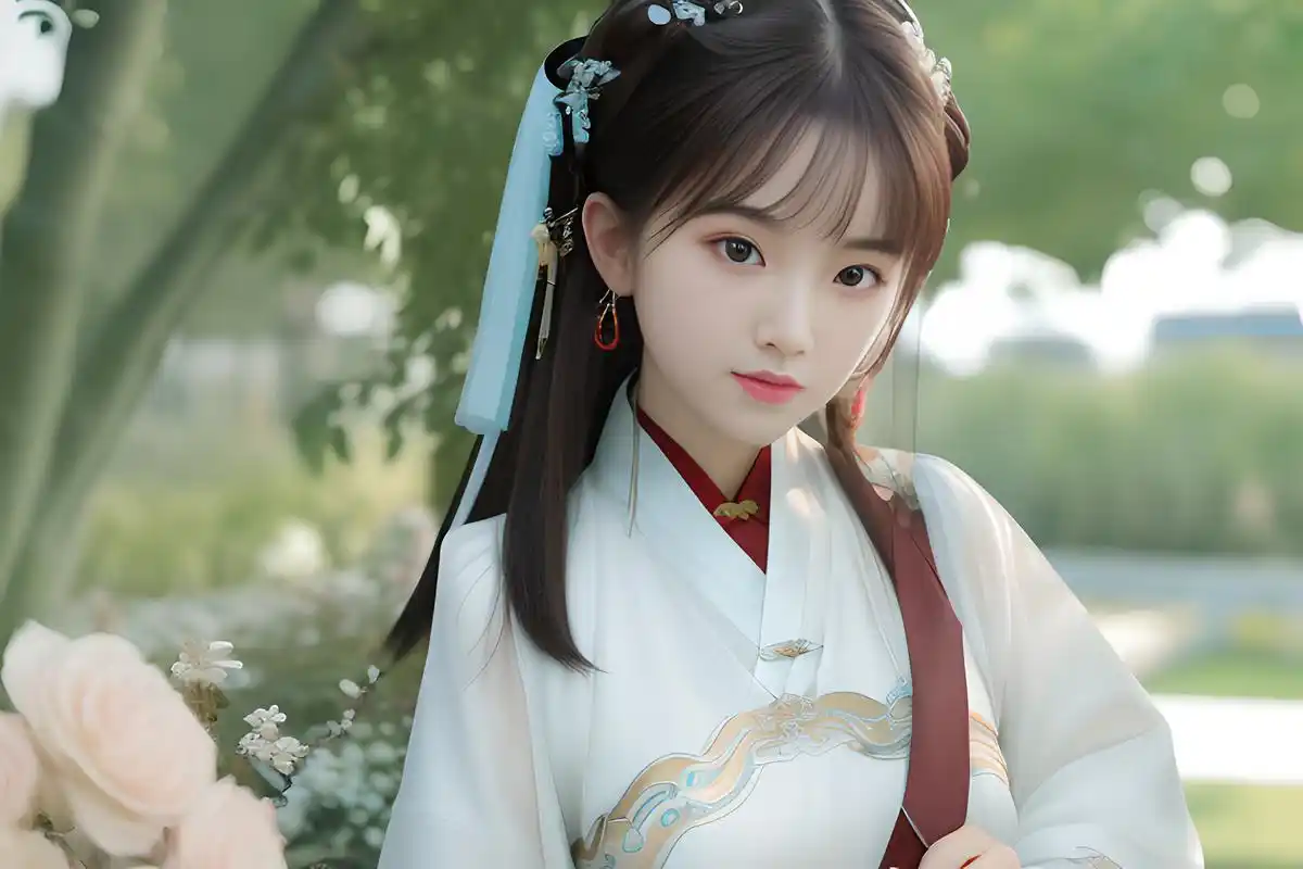 ai绘画-自带仙气的古风女孩(2)#古风# #古风美女