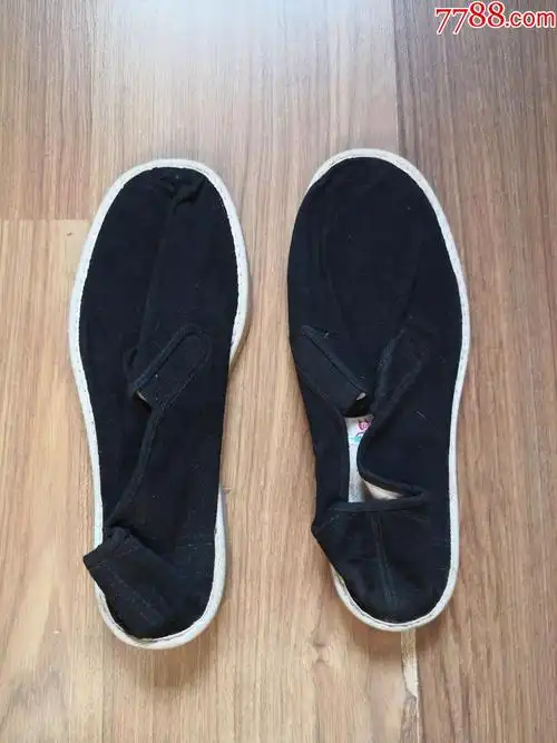 全新白塑料底布鞋