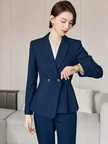 sgirl春季高端小西装女职业装女装套装空姐气质修身休闲美容院物业