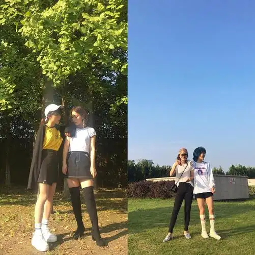 我的朋友yo妹,跟我身高差不多,全身照用普通摄影技巧即可拍高