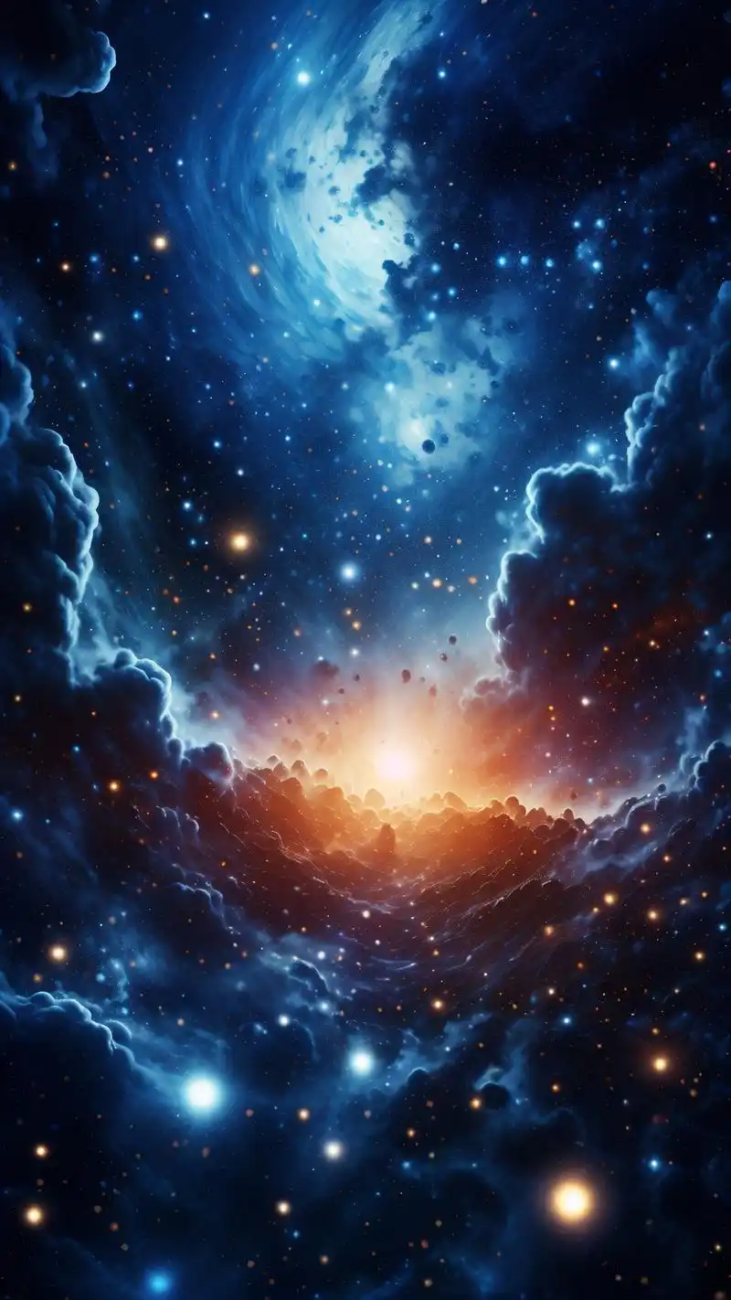 90蓝色夜空ins风壁纸精选90