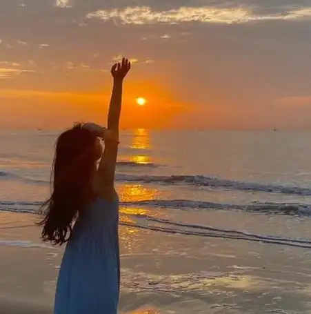 女生头像大全背影日落女生头像图片大全爱个性