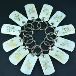 贝壳汽车标志钥匙扣