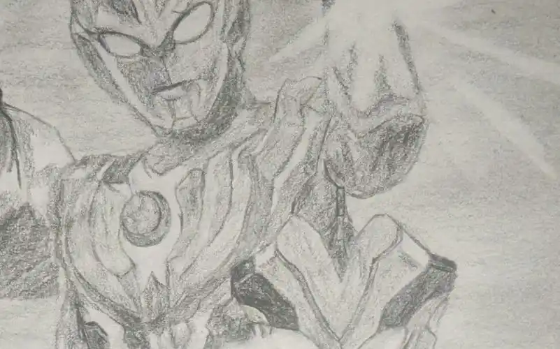 手绘奥特曼银河维克特利