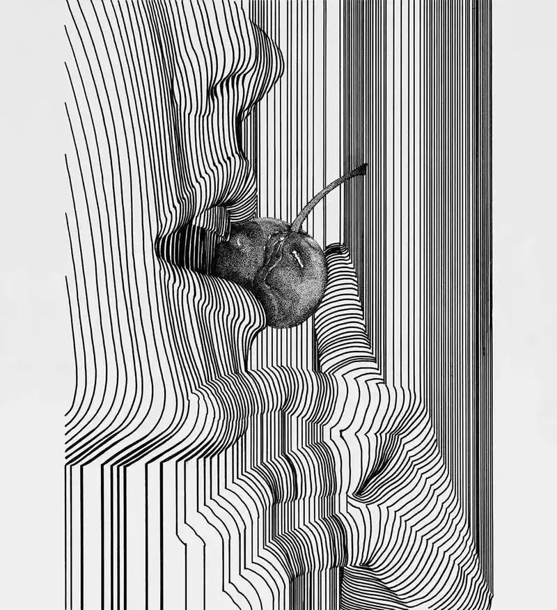 黑白画 #黑白装饰画 #线条画 #手绘 #线描 #视觉艺术 - 抖音