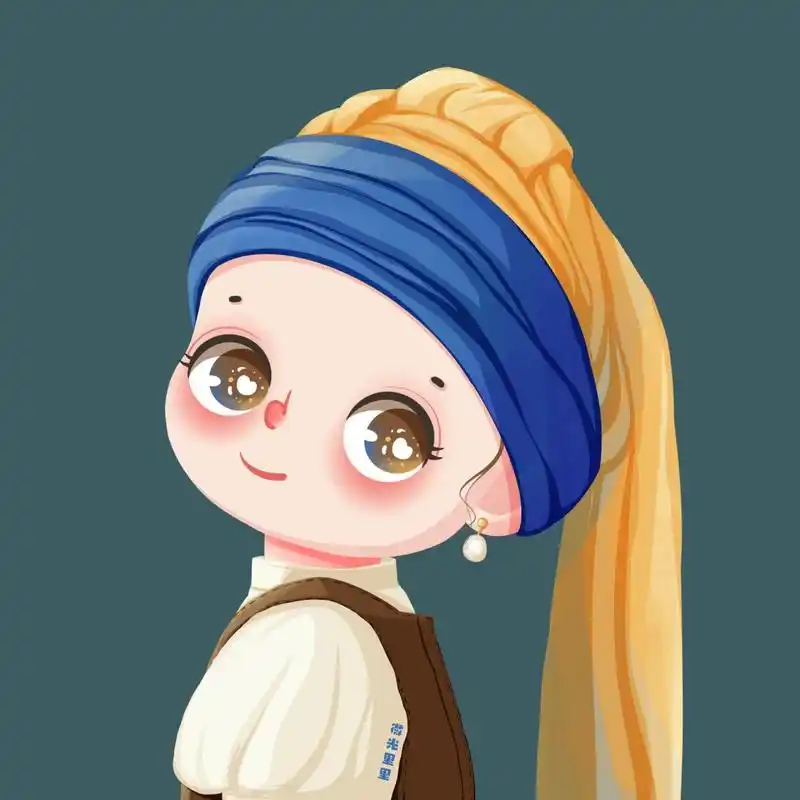 头像自取/q版名画/戴珍珠耳环的少女 一切平安