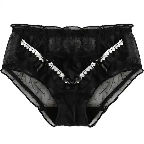 内裤纯棉全棉透气无痕女士少女黑色性感女人内裤