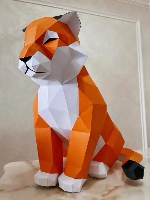 虎年,折一只奶凶奶凶的小老虎～91#折纸手工  #老虎折纸