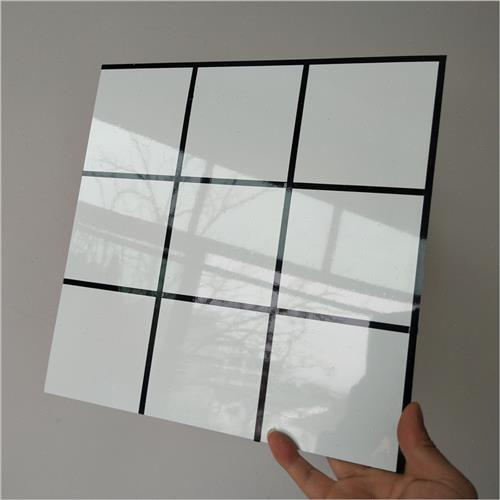 自贴9九宫格纯白仿瓷砖大理石铝塑板自粘厨房卫生间翻新材料墙贴