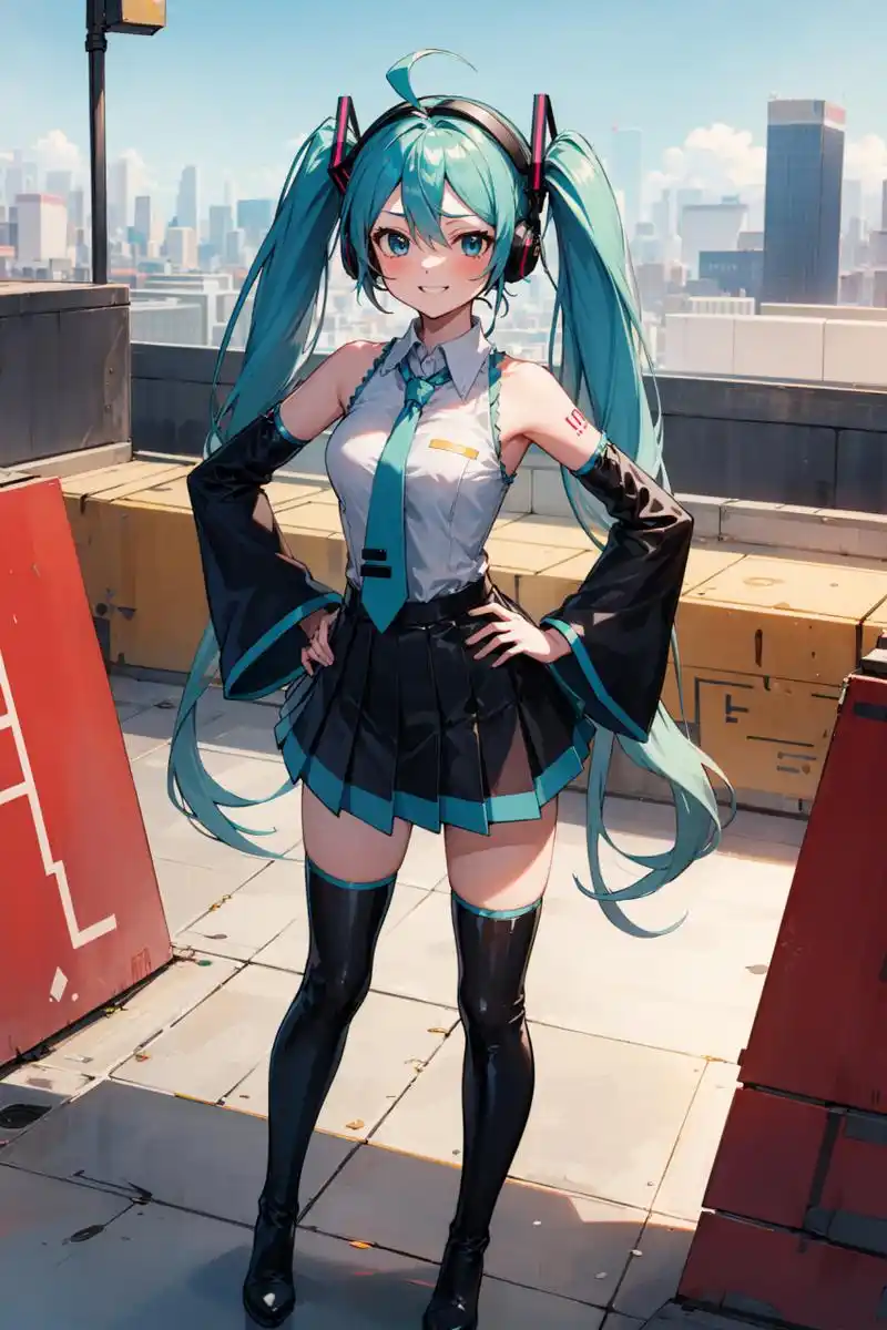 二次元# #初音未来# #双马尾