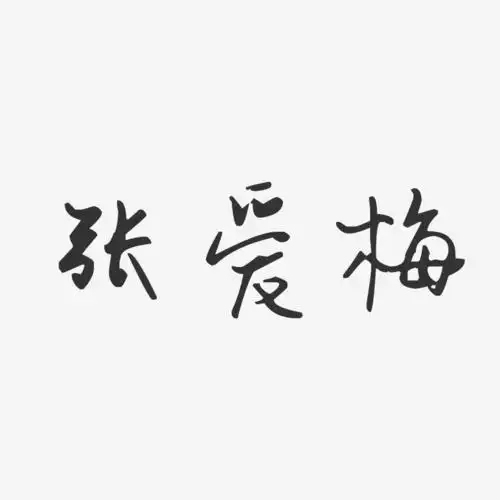 张爱梅汪子义星座体字体艺术签名