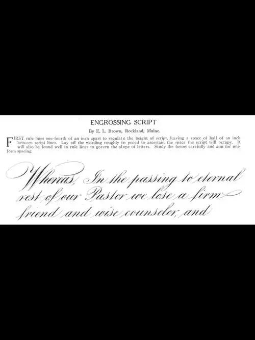 花体英文书法 copperplate roundhand