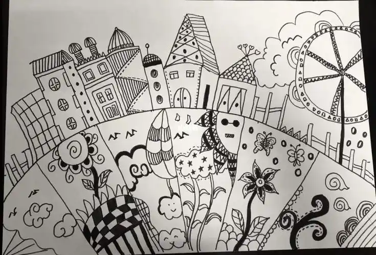 幼儿园主题画之线条世界