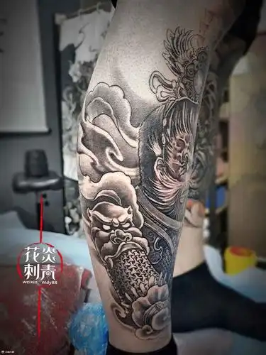 齐天大圣_纹身图案手稿图片_小宇的纹身作品集