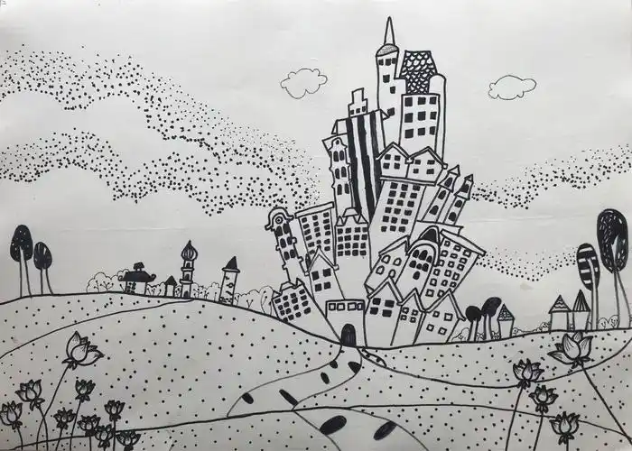 于传一书画艺术馆参加《美院杯--全国青少年美术创作大赛》初赛学生