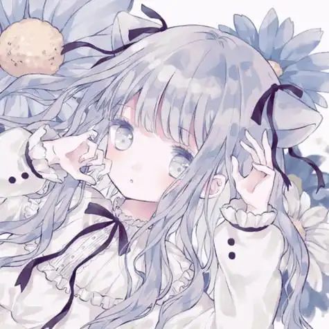 一个头像,一种心情手绘人物头像女生|动漫|单幅漫画|呵欠《动漫头像》