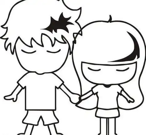 一男一女简笔画简单