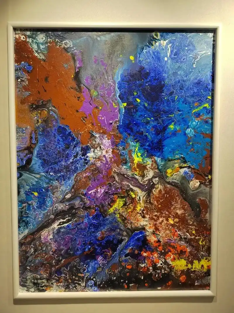 曹俊先生宇宙空间系列 精品油画欣赏 - 抖音