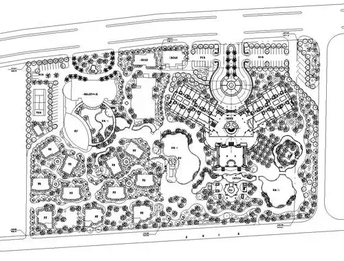 cad度假中心景观资料下载-[海南]三亚市海航度假中心景观施工图
