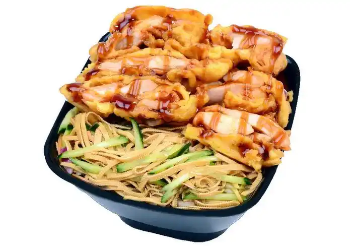 蜜汁脆皮鸡饭图片