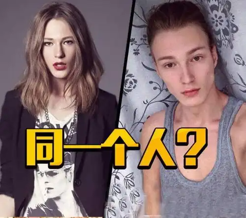 俄罗斯21岁男模长发时比女人美,短发时又帅过男人