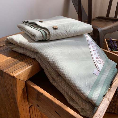 纯棉老粗布凉席三件套夏季空调席床单纯棉凉席亚麻帆布单人凉席子