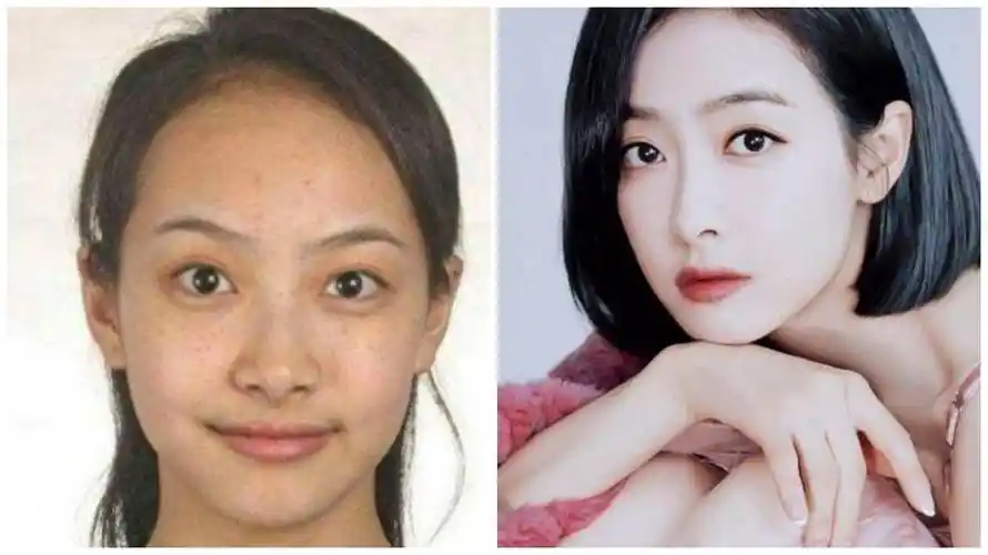 毫无滤镜下的明星素颜照,对比差别之大,最后一个简直不敢认_化妆_变化