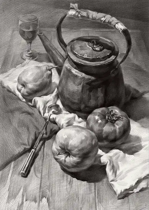 素描静物书