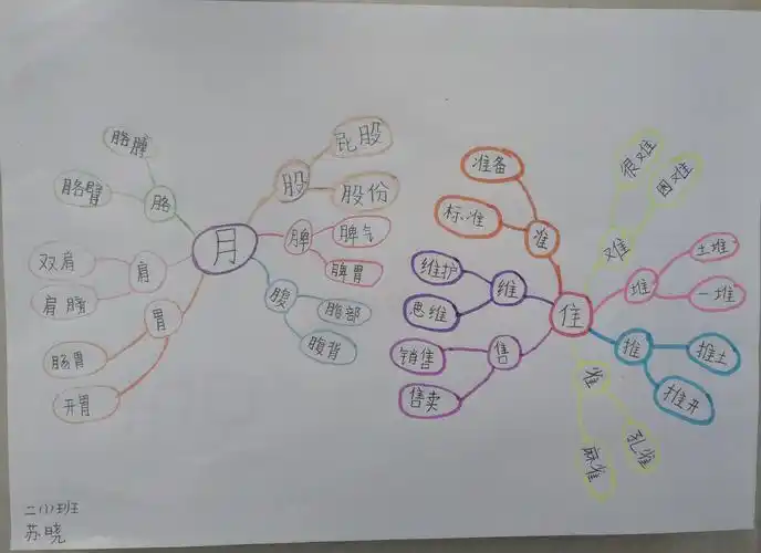 停课不停思 导图助识字——恒昌店巷小学语文学科思维导图六(一二年级