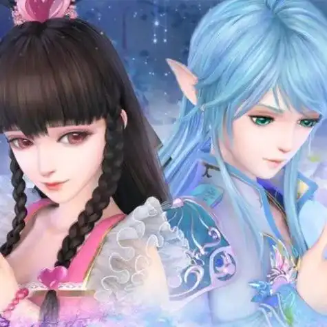 王默和水王子的同人图与周年庆绘图官方送的图片