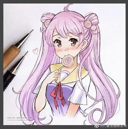 手绘漫画人物素材参考.#卡通漫画#儿童画素材超话