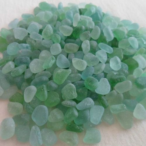 海玻璃 天然海玻璃原石 尺寸小50颗 1-1.5厘米之间 原材料手工