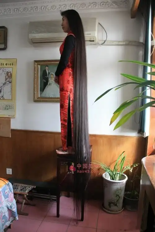 山东济南长发女张丽2.5米长发回顾(2)