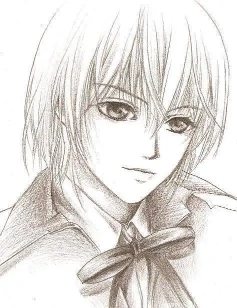 素描美少女简笔画步骤