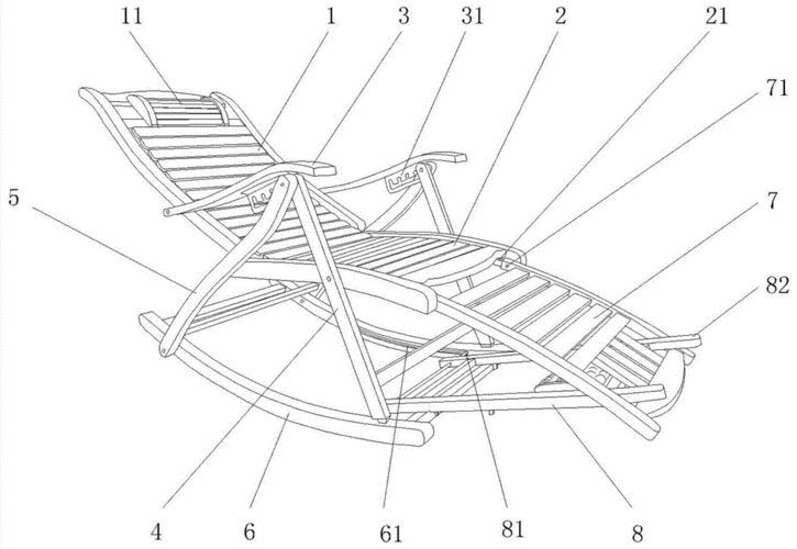一种折叠摇椅的制作方法