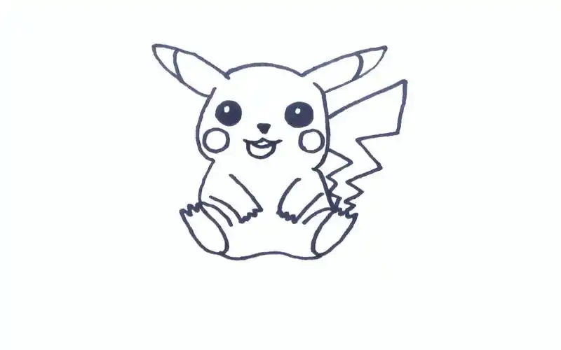 今天我们来画皮卡丘!