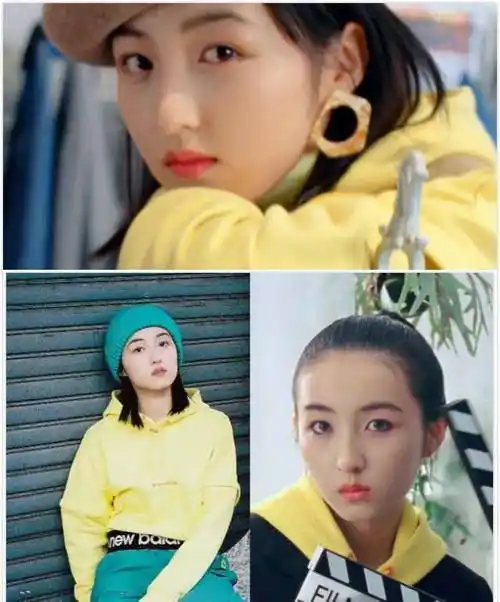 原创张子枫拍广告脸很美穿牛仔裤却不像88斤柯基臀认真的