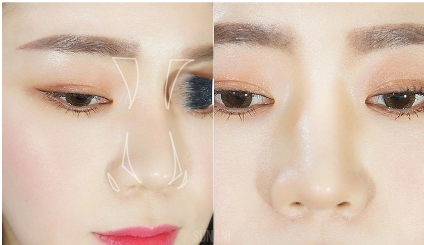 送修容刷toocoolforschool涂酷三色修容粉饼阴影粉盘鼻影侧影