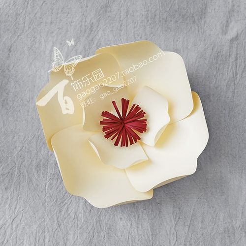 橱窗展示婚庆影楼背景活动装饰布置舞台道具-k012大型成品卡纸花