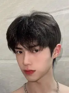 假发男士短发日常百搭碎盖头韩系微分刘海直发减龄发套修脸全头套